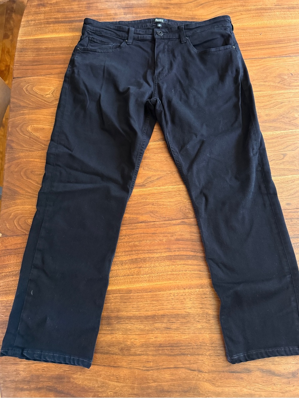 Paige Transcend Lennox Men’s Jeans Black Slim Stretch Straight, GUC, Size 34 /26